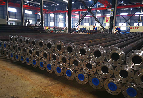 新澎車間實拍—兩端帶法蘭內襯不銹鋼復合管,陜煤集團采購